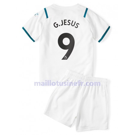 Maillot de Foot Manchester City Gabriel Jesus 9 Extérieur 2021-22 - Enfant